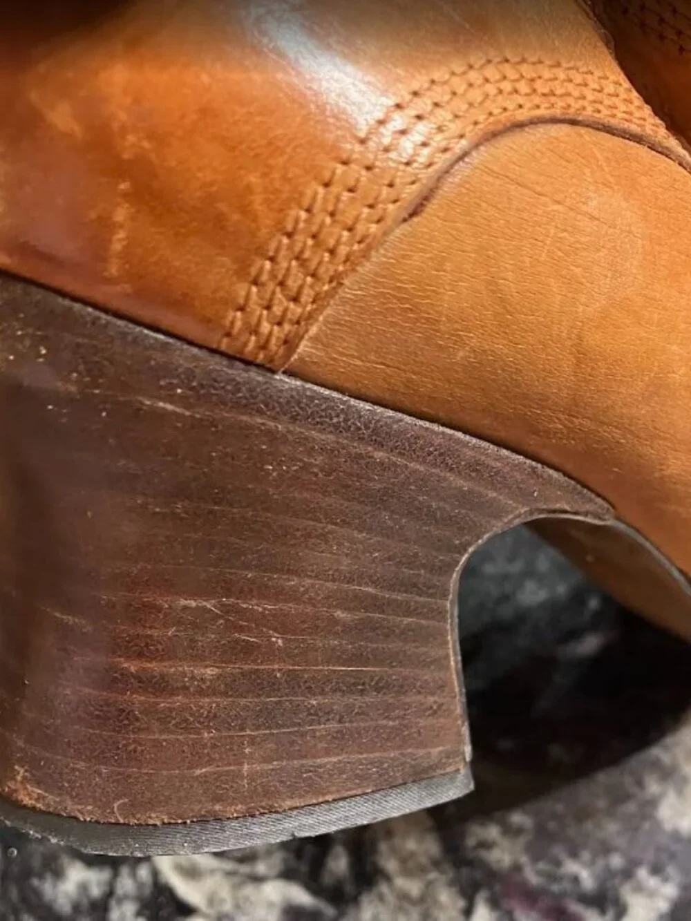 Vintage Nordstrom Stacked Heel Oxford